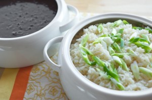 White Rice with Black Beans