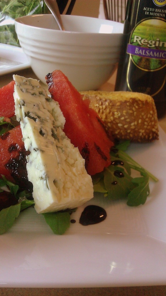 Watermelon Salad with Balsamic Reduction