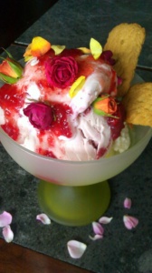 Ice Cream with Roses