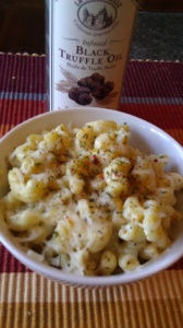 Mac & Cheese con aceite de trufas negras