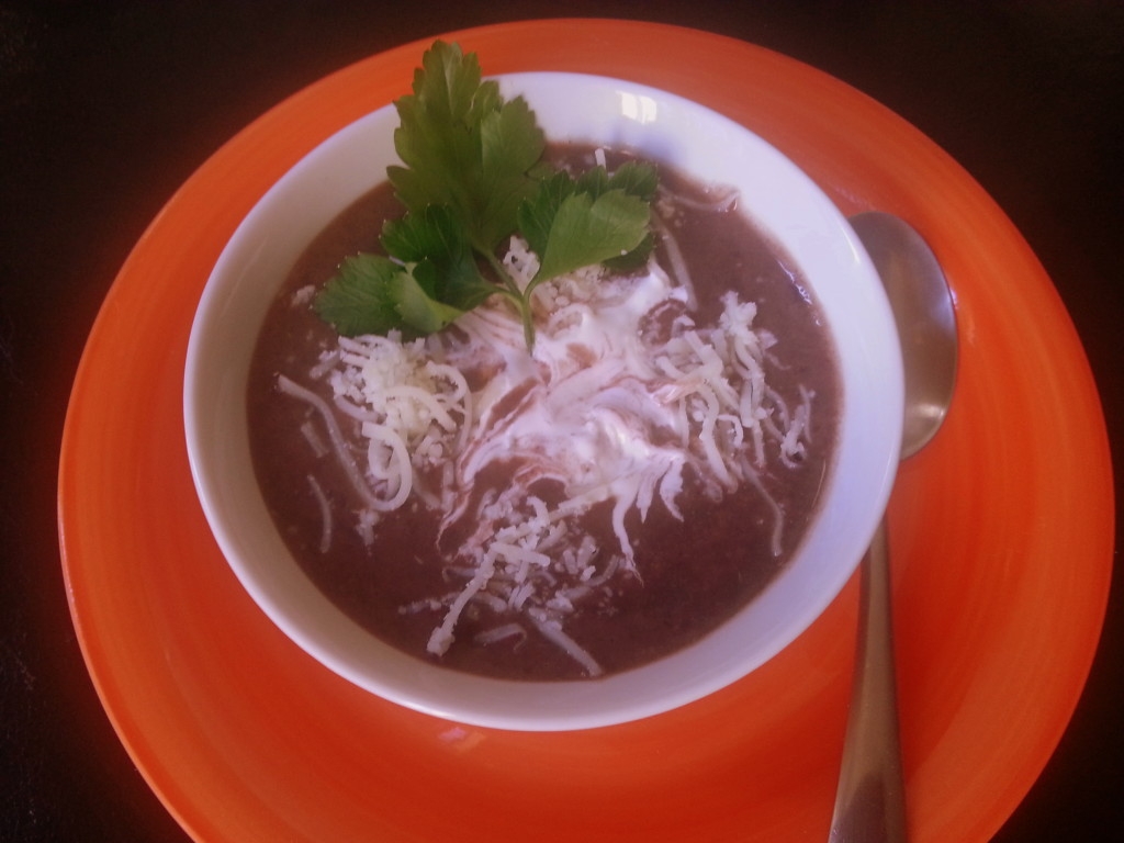 Black Bean Cream Soup