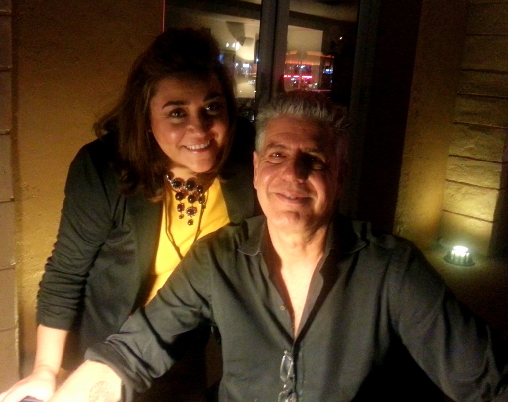 Adriana Martin and Anthony Bourdain