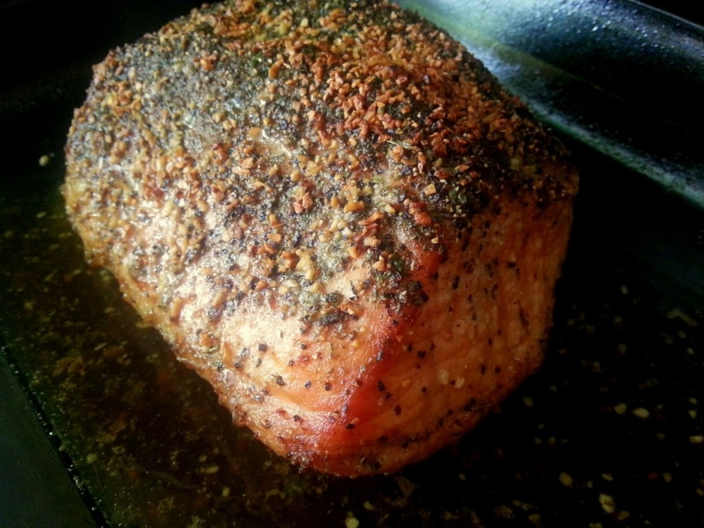 Beer Pork Roast out of the oven 