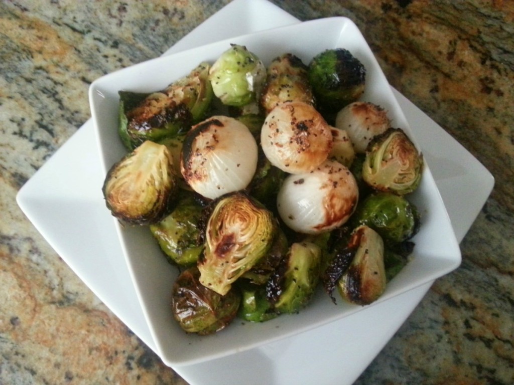 Grilled Brussels Sprouts and Onions tasty side dish for any occasion #ABRecipes