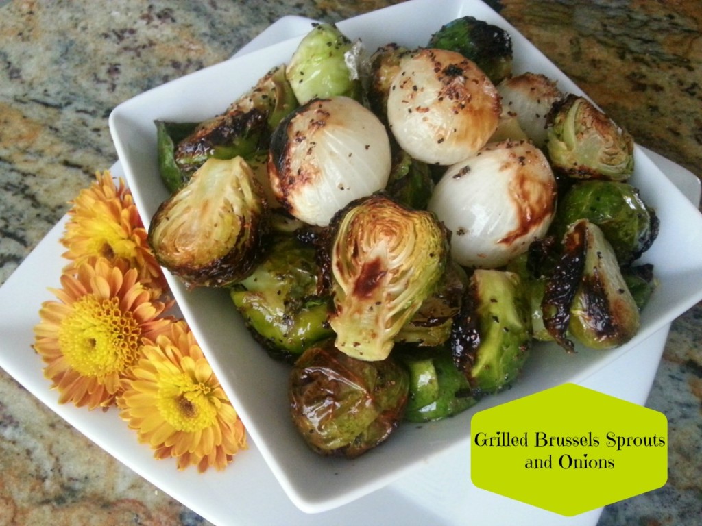 Grilled Brussels Sprouts and Onions #ABRecipes