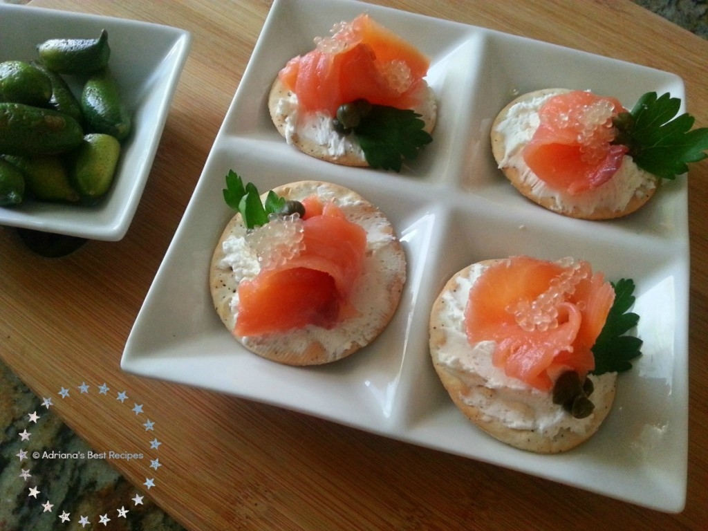 Citrus Caviar Salmon Bites the perfect appetizer for entertaining at home #ABRecipes