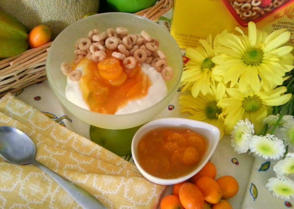 Greek Yogurt Kumquat Parfait with Cheerios easy idea part of the Seven Minute Recipes for the #FamilyBreakfast Project