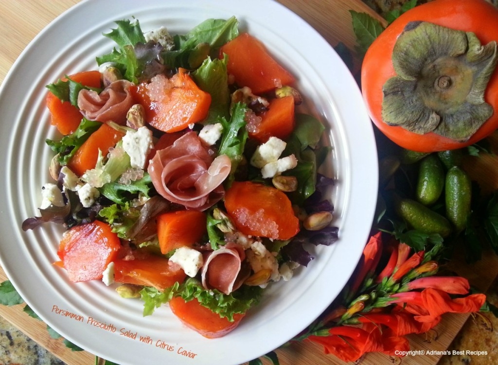 Persimmon Prosciutto Salad #ABRecipes