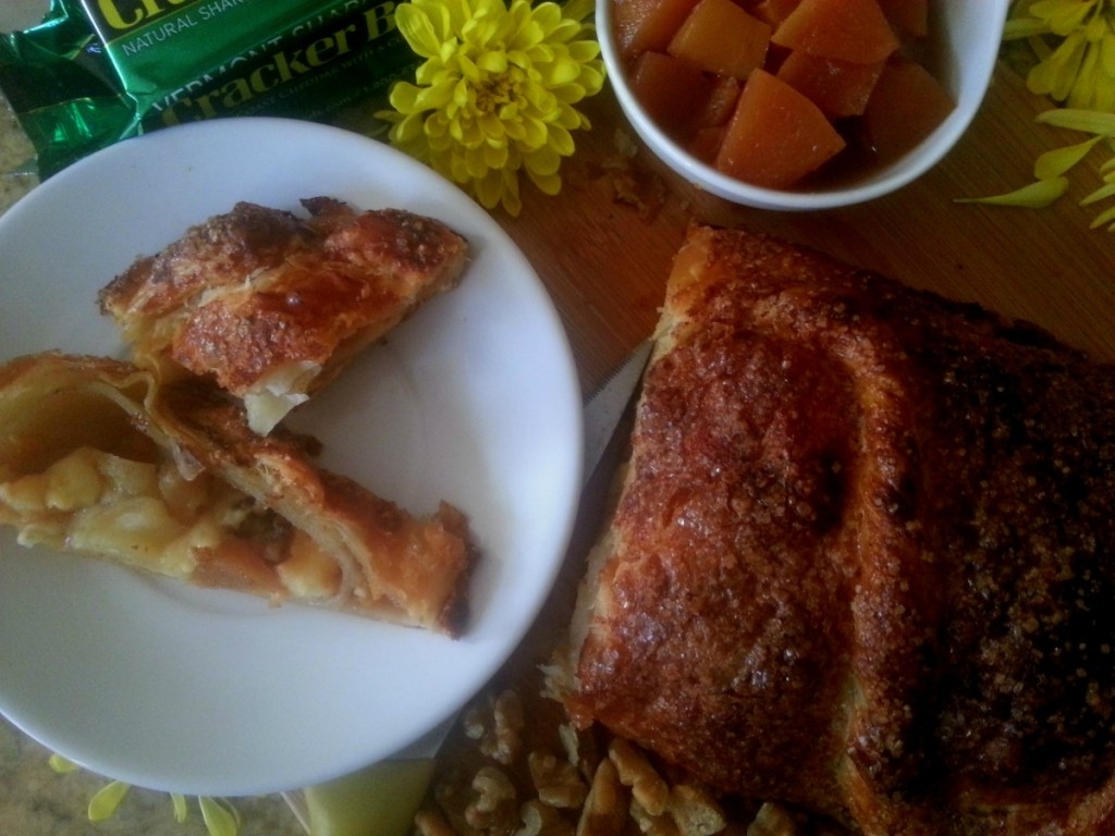 Warm Quince Cheddar Strudel #KraftyCooking 