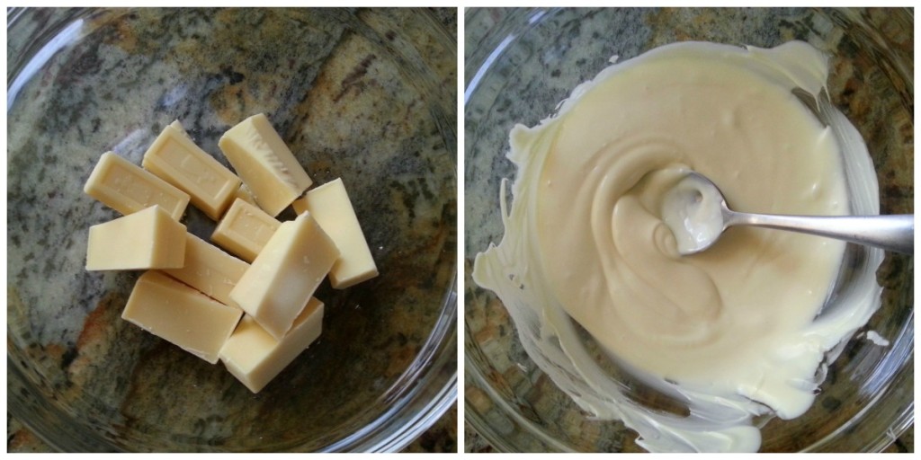 Melting the white chocolate #ABRecipes