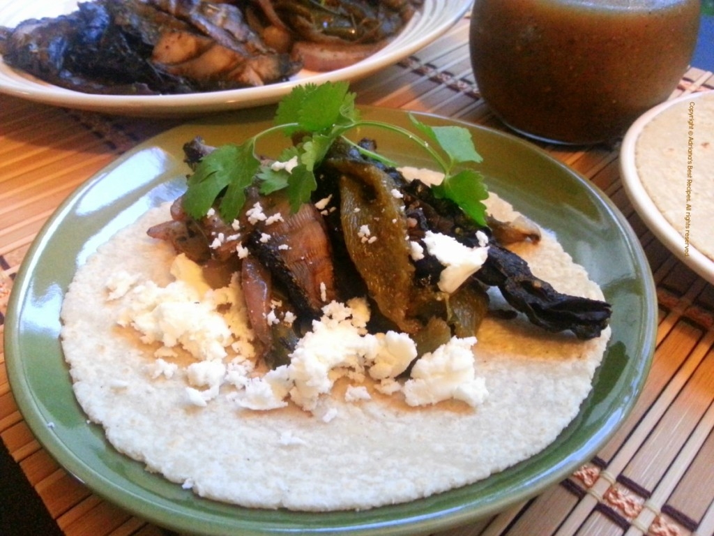 Grilled Portabella Tacos Serving Suggestion  #MushroomMakeover 