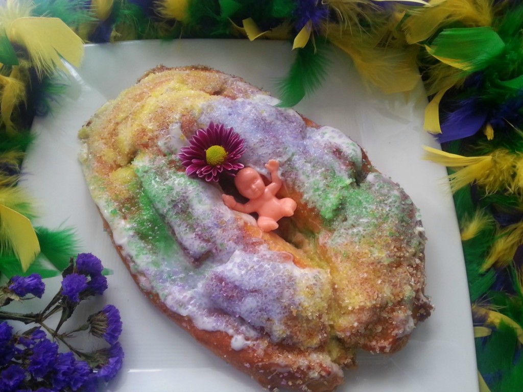 King Cake. Photo credit: Adriana Martin for Adriana's Best Recipes, all rights reserved