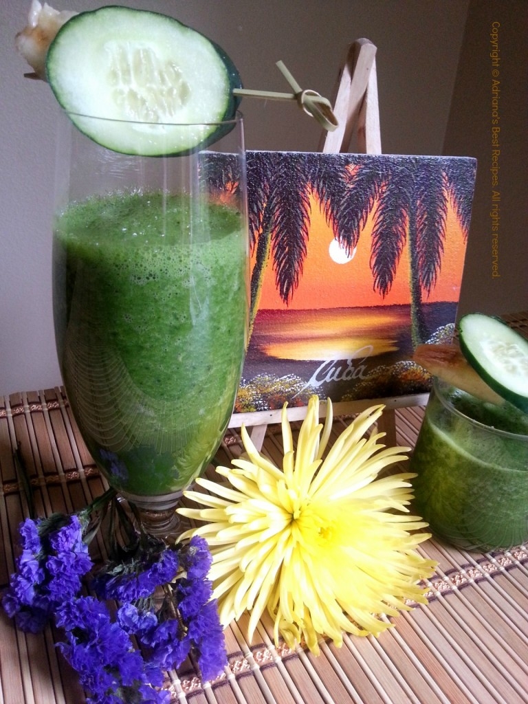 My Favorite Green Juice and Painting from Cuba #ABRecipes