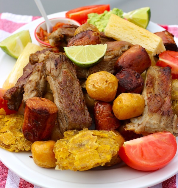 Picada o Fritanga. Original recipe from My Colombian Recipes. Photo Credit Erica Dinho. All rights reserved.