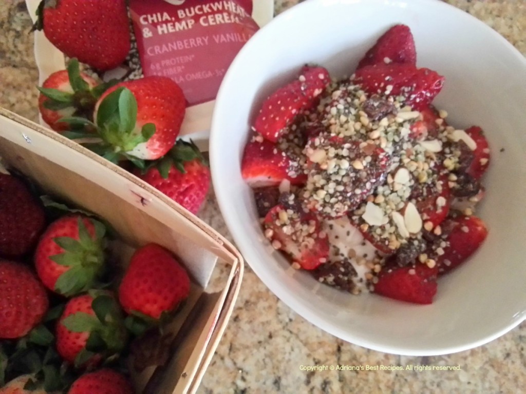 Strawberries and Chia Parfait #MushroomMakeover