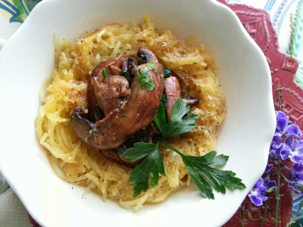 Garlic Mushroom Spaghetti Squash #ABRecipes