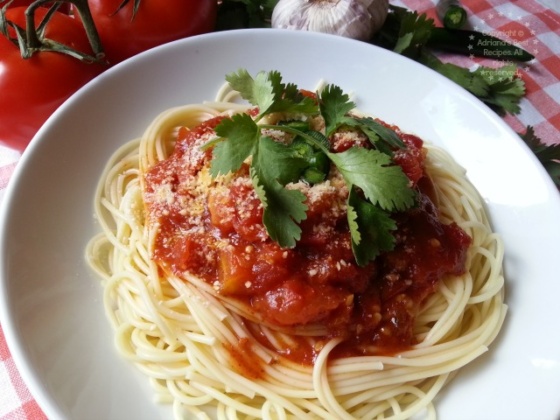 Mexican Spaghetti Marinara - Adriana's Best Recipes