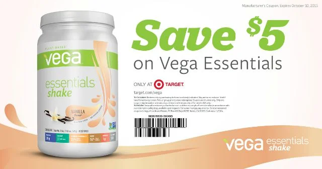 Save five dollars on Vega Essentials at Target #BestLifeProject #ad