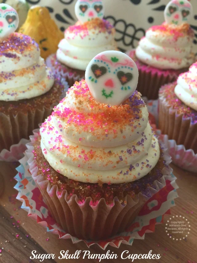 Receta para los Cupcakes de Calabaza y Calaveritas