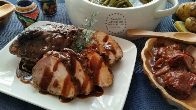 Chipotle Prune Pork Loin a sweet spicy and delightful dish