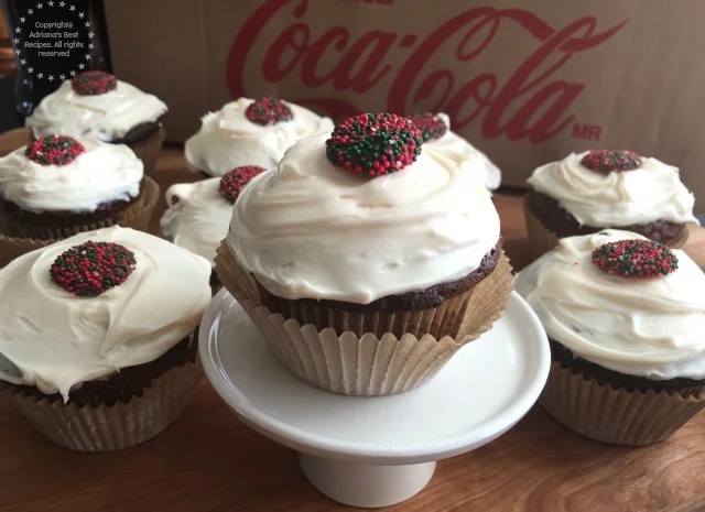 Mexican Chocolate Spice Cupcakes with Coca-Cola #ShareHolidayJoy