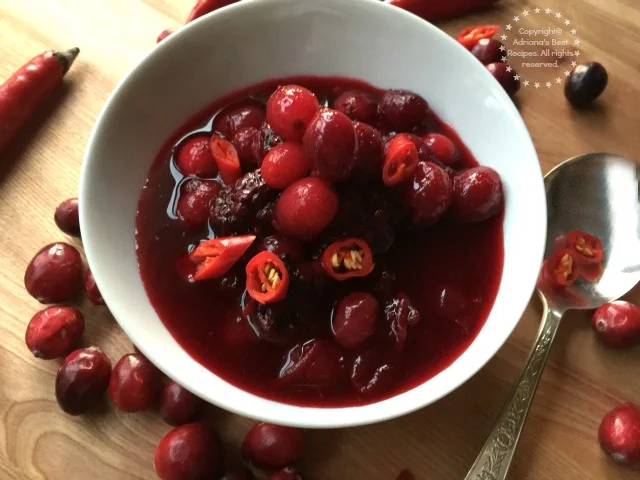 Spicy Blackberry Cranberry Sauce recipe