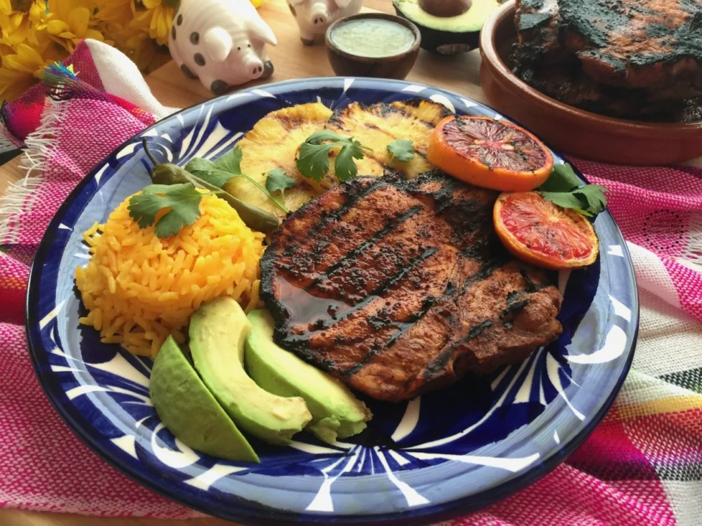 Deliciosa receta para las Chuletas de Puerco al Pastor hechas con All Natural Fresh Pork