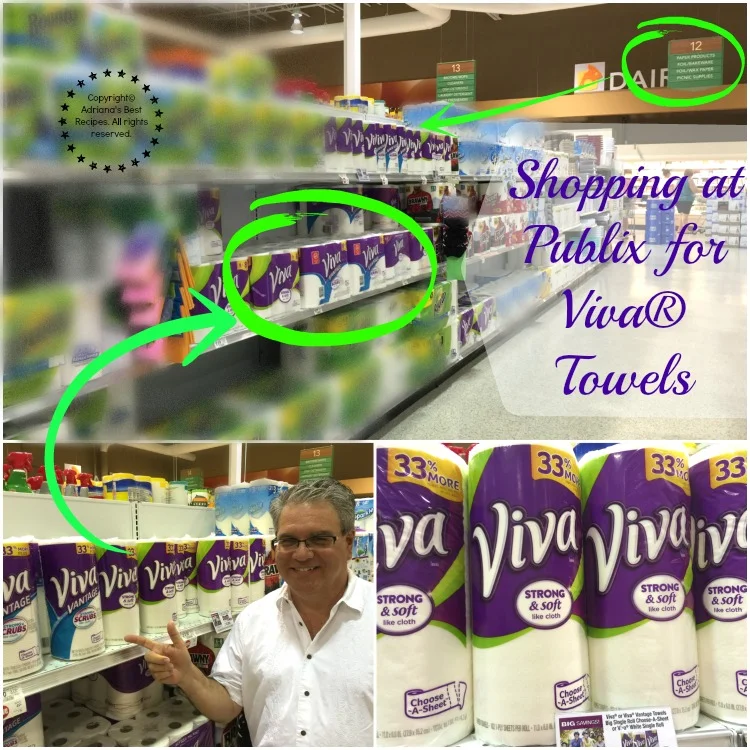 De compras en Publix en donde compramos Viva® Towels