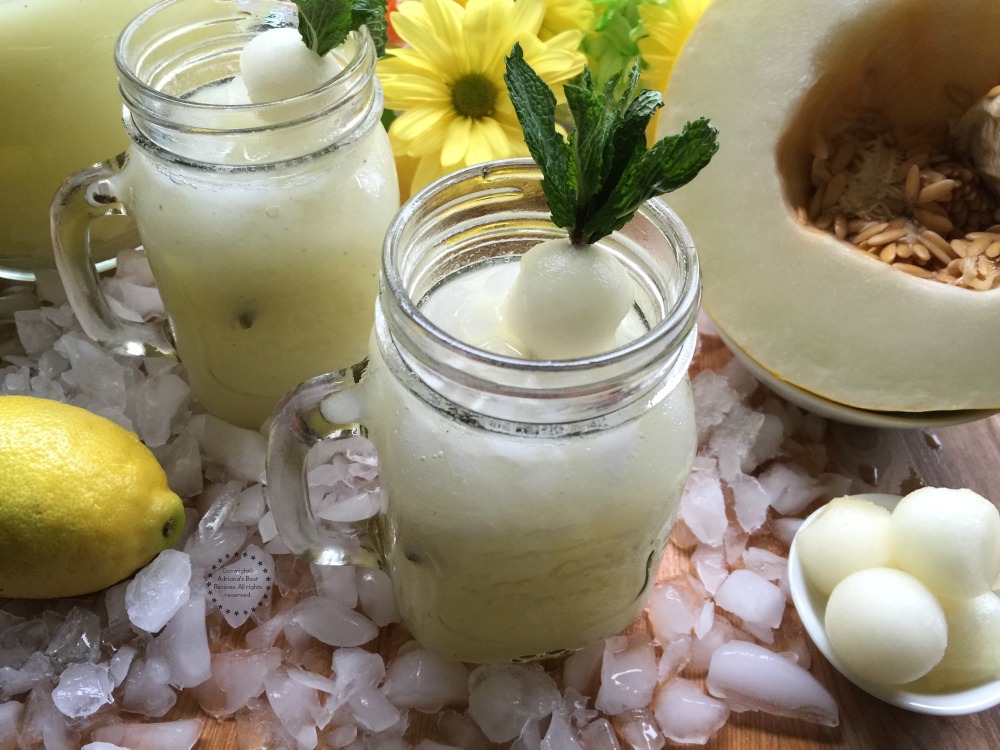 Agua Fresca de Melon Dorado - Adriana's Best Recipes