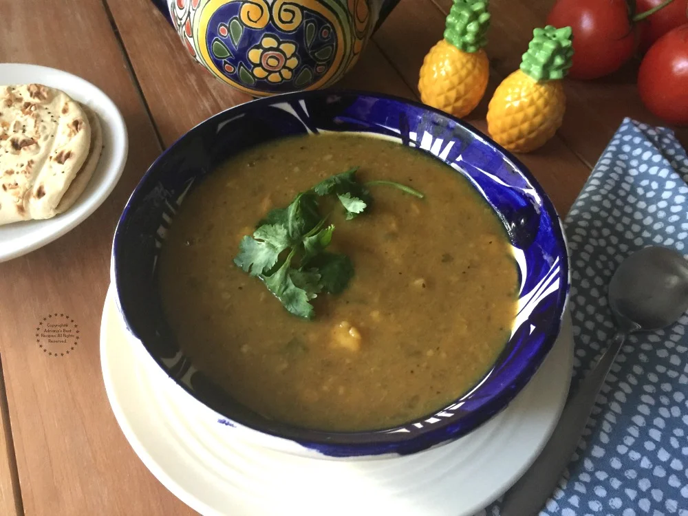 The turmeric fava beans soup is hearty and satisfying