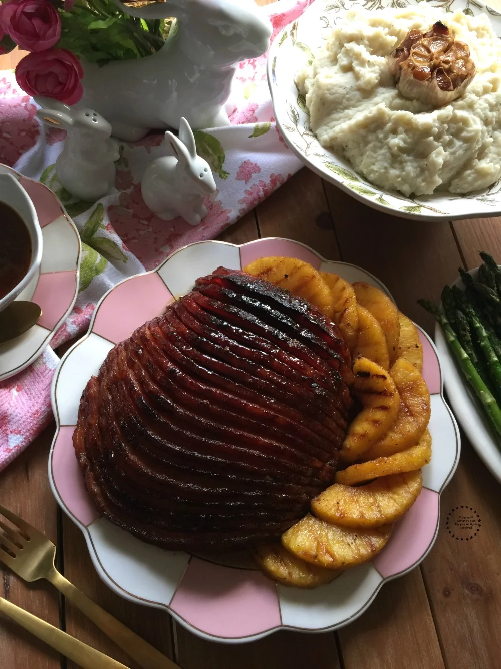 https://www.adrianasbestrecipes.com/wp-content/uploads/2017/03/Easter-brunch-menu-includes-chipotle-pineapple-ham-roasted-garlic-mashed-potatoes-and-grilled-asparagus-tips.jpg.webp