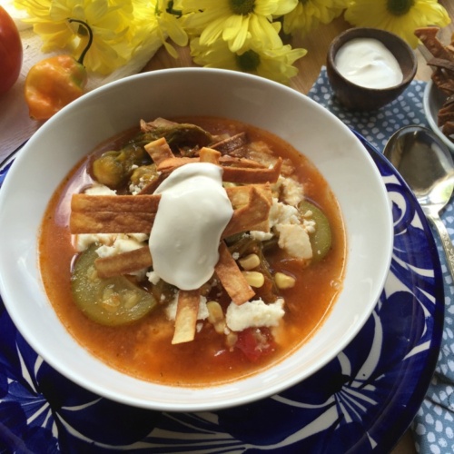 Mexican Zucchini Flower Soup - Adriana's Best Recipes