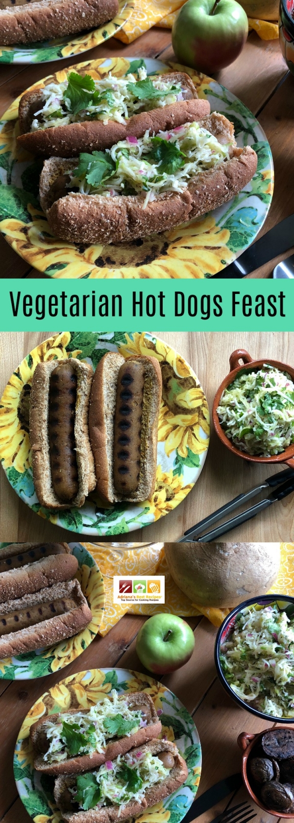 Vegetarian Hot Dogs Feast - Adriana's Best Recipes