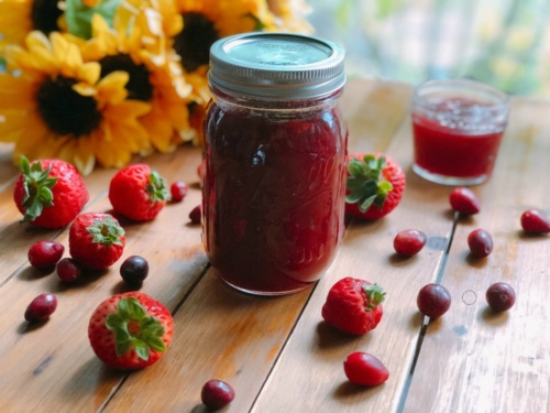 Strawberry Cranberry Homemade Jam - Adriana's Best Recipes