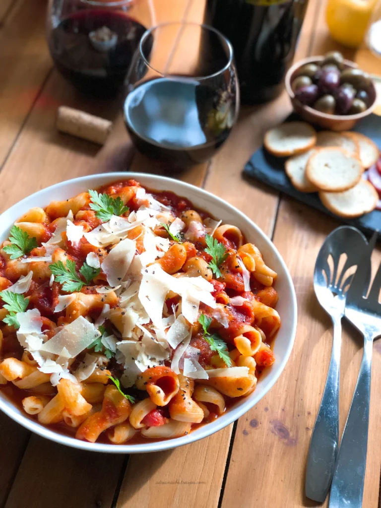 Trompetti Pomodoro with Parmigiano Reggiano to celebrate the flavors of Sorrento