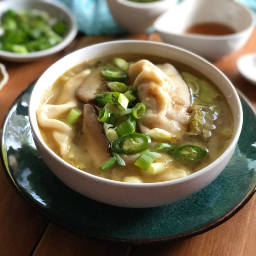 Chicken Potsticker Soup for the Instant Pot - Adriana's Best Recipes