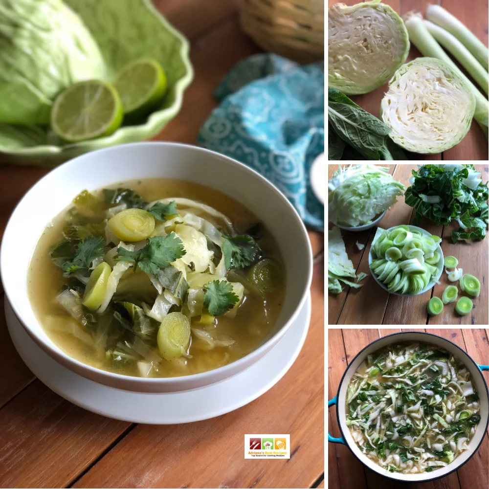 Sopa de Col Vegetariana para la Dieta - Adriana's Best Recipes